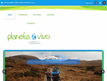 Tablet Screenshot of fundacionplanetavivo.com